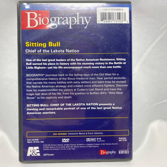 Biography DVD Sitting Bull Chief Of The Lakota Nation Documentary - Picture 2 of 5
